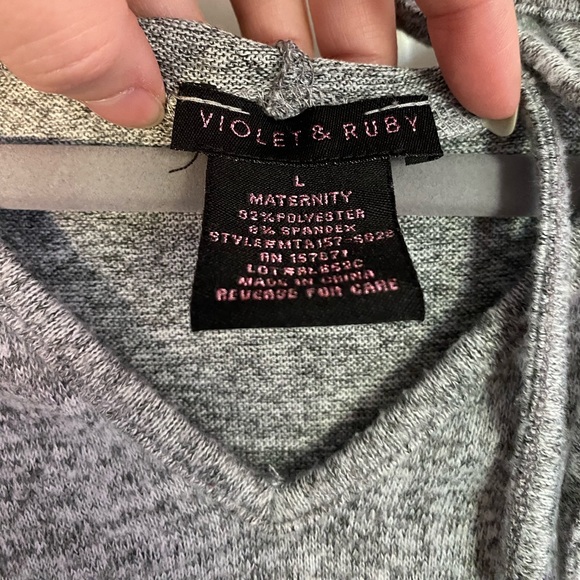 🛑 large Blessed sequin gray hoodie - Picture 9 of 10